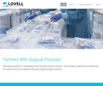 Lovellsurgical.com.au(Partners With Surgical Precision) Screenshot