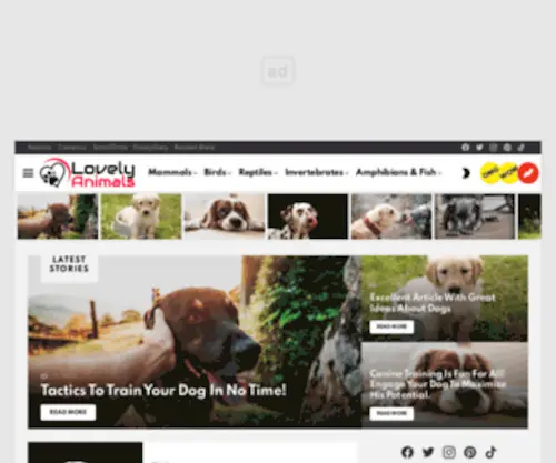 Lovely-Animals.com(Lovely Animals) Screenshot