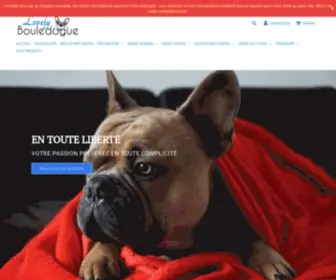 Lovelybouledogue.com(Accessoires pour Bouledogue fran) Screenshot