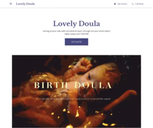 Lovelydoula.us(Lovely Doula) Screenshot