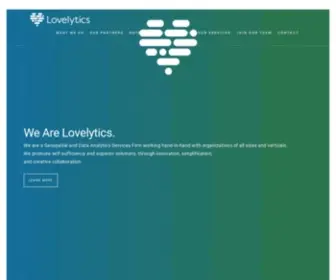 Lovelytics.com(Homepage) Screenshot