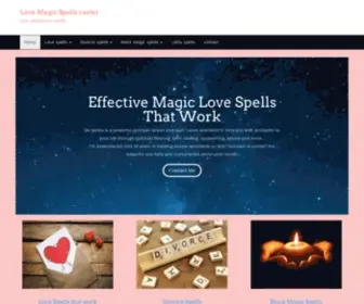 Lovemagicspellscaster.com(If you are looking for the best psychic love spell caster then Love Magic Spells caster) Screenshot