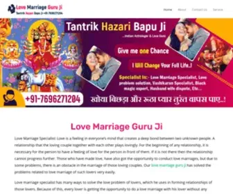 Lovemarriageguruji.in(Love Marriage Specialist Tantrik Hazari Bapu Fast and Real Solution) Screenshot