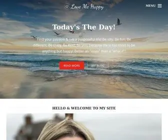 Lovemehappy.com(Love Me Happy Blog & Life Purpose Coaching) Screenshot