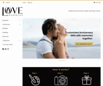 Lovemementos.com(Anniversary & Special Day Gift Ideas for Him and Her by Love Mementos) Screenshot