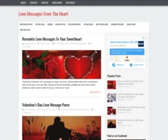 Lovemessagesfromheart.com(Love Messages From The Heart) Screenshot