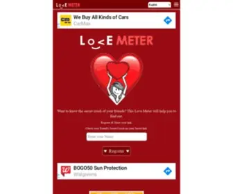 Lovemeter.me(The Real Love Calculator) Screenshot