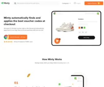Loveminty.co.uk(Automatic Vouchers &amp; Discounts) Screenshot