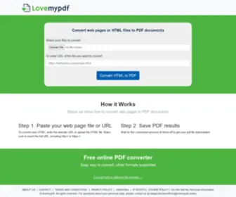 Lovemypdf.online(Lovemypdf PDF Converter) Screenshot