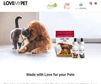 Lovemypetproducts.com(Love My Pet) Screenshot