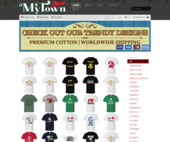 Lovemytowntees.com(Love my town tees offers the unique t) Screenshot