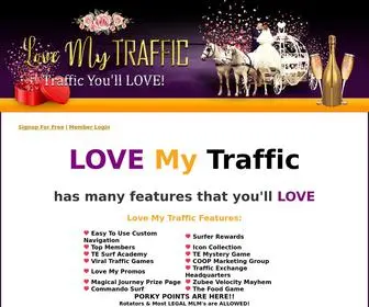 Lovemytraffic.com(Love My Traffic) Screenshot