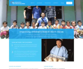 Lovenkchildren.org(Love North Korean Children) Screenshot