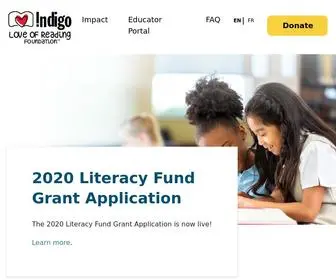 Loveofreading.org(Indigo Love of Reading Foundation) Screenshot