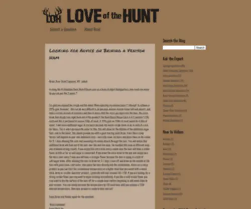 Loveofthehunttv.com(Love of the Hunt TV) Screenshot