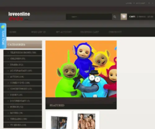 LoveonlineDVDS.co.uk(Cheap DVD Box Set) Screenshot