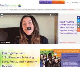 Lovepeaceharmonymovement.com(Love Peace Harmony) Screenshot