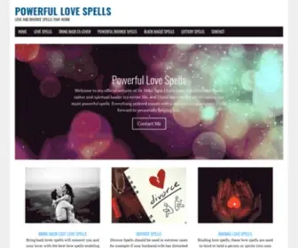 Lovepowerfulspells.com(Love and divorce spells) Screenshot