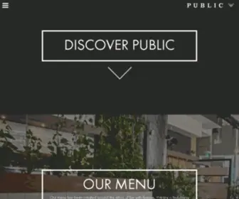 Lovepublic.com.au(Public Restaurant and Bar) Screenshot