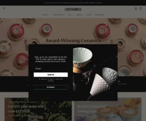 Loveramics.co.uk(Loveramics) Screenshot