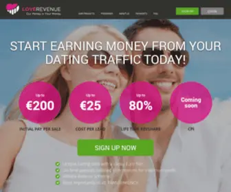 Loverevenue.com(Highest Paying Dating Affiliate Program) Screenshot