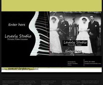 Loverlystudio.com(Piano Lesson Studio/Photo Restorations) Screenshot
