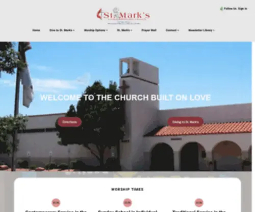 Loveroad.org(St. Mark's United Methodist Church) Screenshot