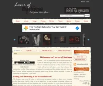 Loverofsadness.net(Lover of Sadness) Screenshot