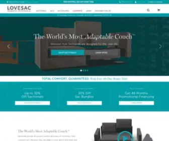Lovesac.com(Modern Furniture) Screenshot
