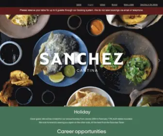 Lovesanchez.com(Sanchez offers a full exploration of Mexican cooking) Screenshot