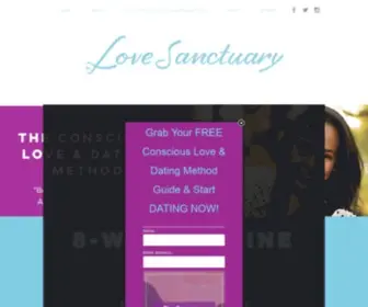 Lovesanctuary.com(THE CONSCIOUS LOVE & DATING METHOD) Screenshot