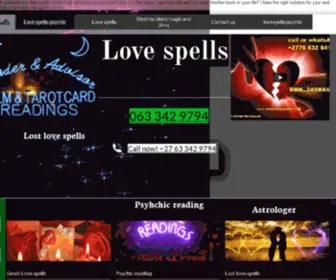 Lovespellspsychics.net(A powerful love spell that will bring your ex) Screenshot