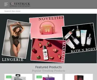 Lovestrucklingerieandnovelties.com(Lovestruck) Screenshot