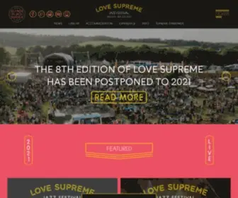Lovesupremefestival.com(Love Supreme) Screenshot