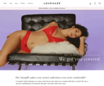 Lovesuze.com(Discover bras and underwear with the perfect fit. Flex) Screenshot