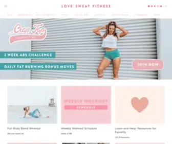 Lovesweatfitness.com(Love Sweat Fitness) Screenshot