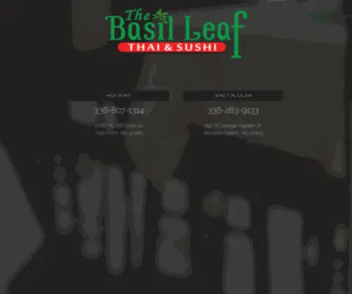 Lovethaibasil.com(Basil Leaf Thai) Screenshot