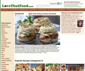 Lovethatfood.com(Delicious Recipes with Inspiring Pictures) Screenshot