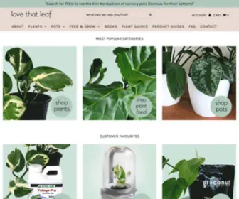Lovethatleaf.co.nz(Love That Leaf) Screenshot