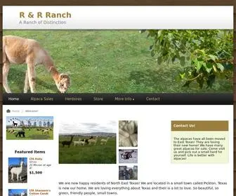 Lovethemalpacas.com(R & R Ranch is a farm located in Pickton) Screenshot