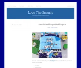 Lovethesmurfs.com(Love the Smurfs as much as we do) Screenshot