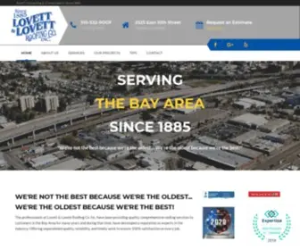 Lovettroofing.net(Lovett and Lovett Roofing Co. Inc) Screenshot