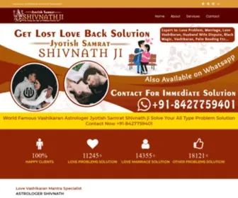 Lovevashikaranmantraspecialist.com(Love Vashikaran Mantra Specialist Astrologer Shivnath) Screenshot