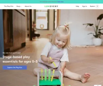 Lovevery.eu(Stage-Based Play for Your Child's Developing Brain) Screenshot