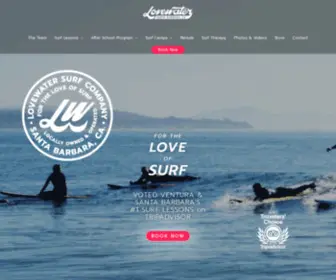 Lovewatersurf.com(Lovewater Surf School) Screenshot