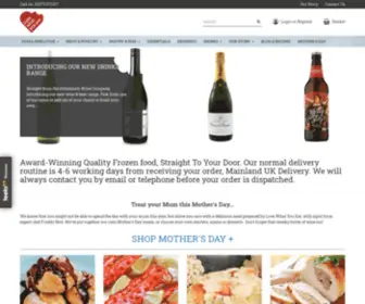 Lovewhatyoueat.co.uk(Online food shopping) Screenshot