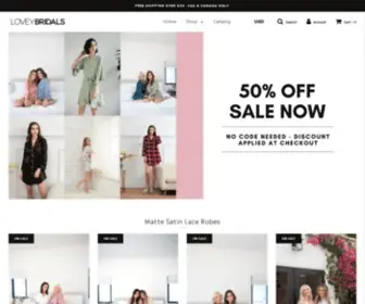 Loveybridals.com(SHOP NOW) Screenshot