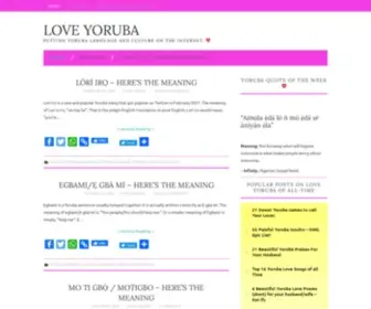 Loveyoruba.com(❤️) Screenshot