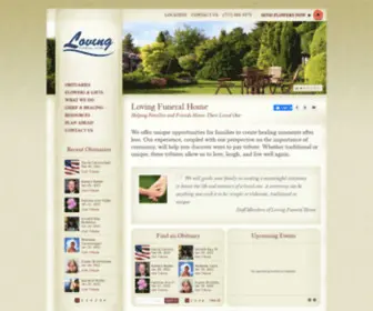 Lovingfuneralhome.com(Loving Funeral Home) Screenshot