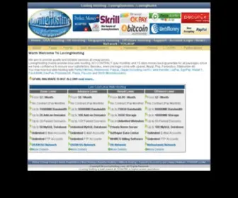 Lovinghosting.com(Buy Web Hosting Pay With Perfect Money) Screenshot